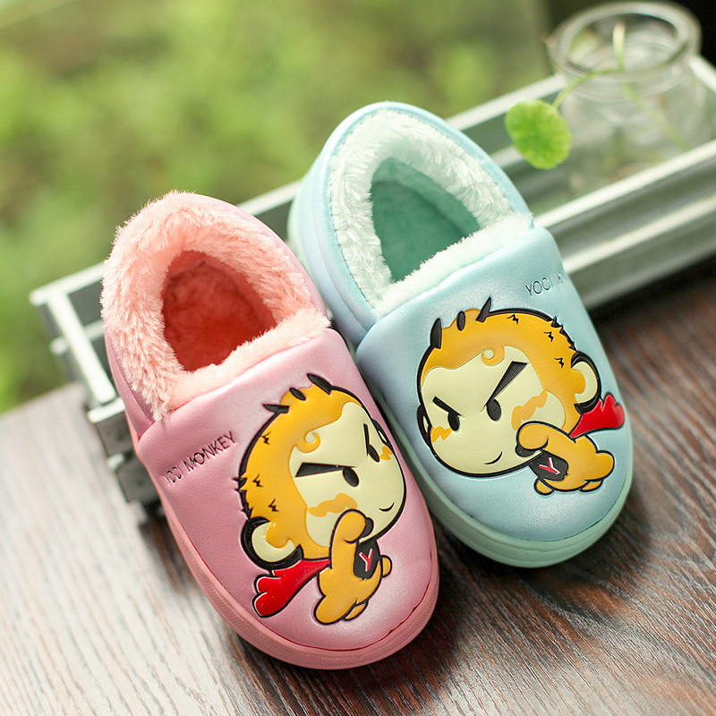 寶寶鞋1-3歲鞋女秋冬兒童包跟棉拖鞋可愛冬天男童女童防滑寶寶pu