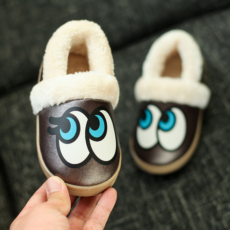 【2-5歲】兒童棉鞋男童厚底包跟棉拖鞋寶寶室內外秋冬家居鞋