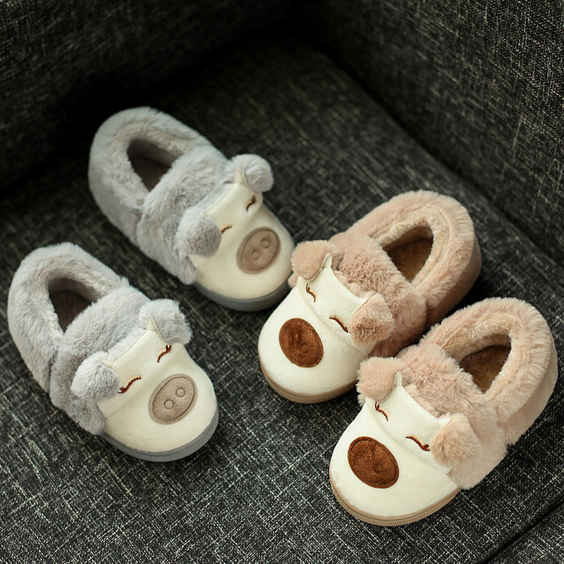 【3-6歲】冬季兒童棉拖鞋包跟男童小孩棉鞋室內軟底保暖寶寶拖鞋